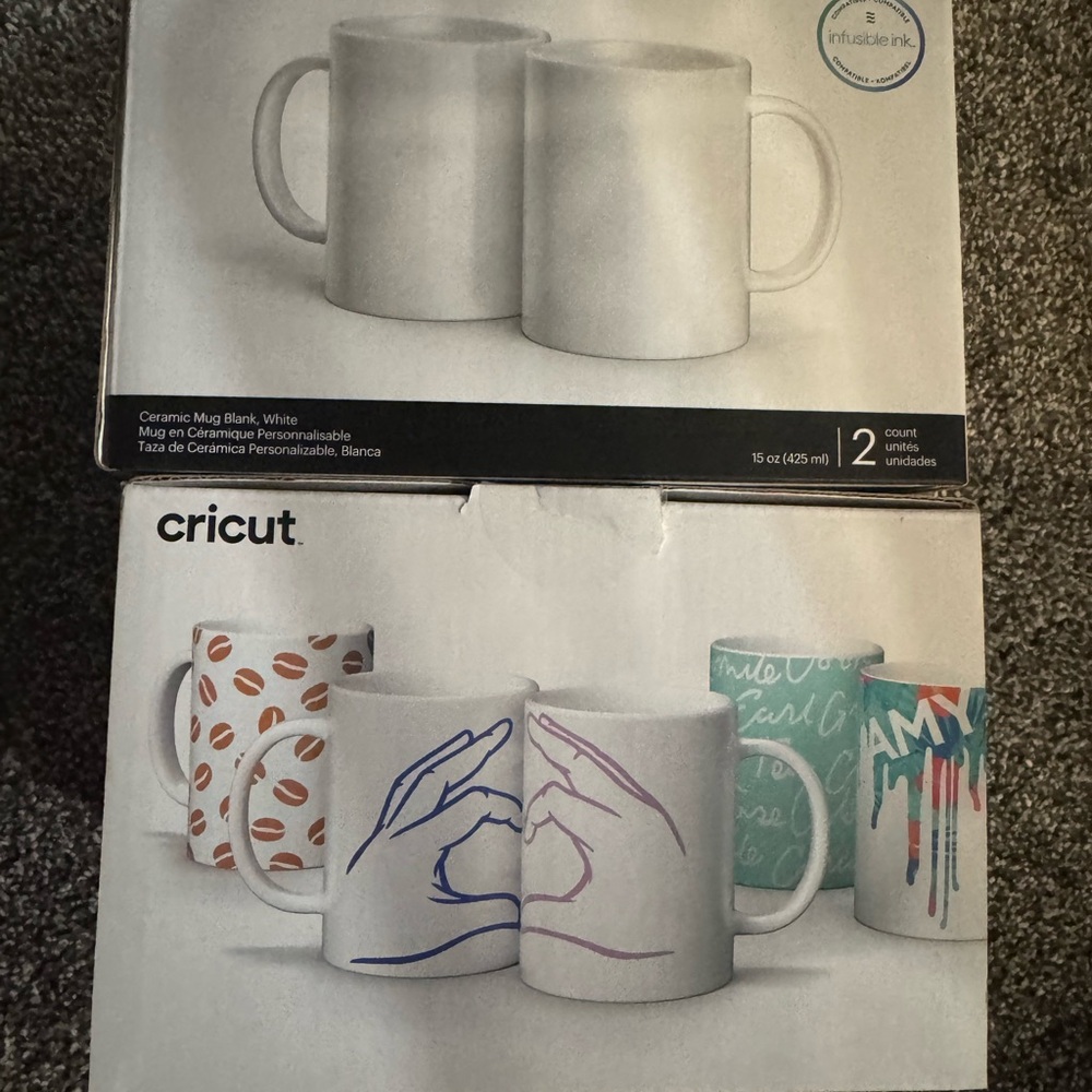Cricut Ceramic Mug Blank - White 2 packs